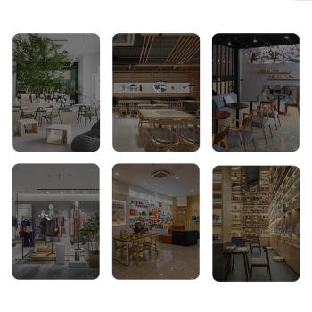 Großhandel B2B Massivholz-Esstisch Cafe Tisch und Stuhl Set Restaurant